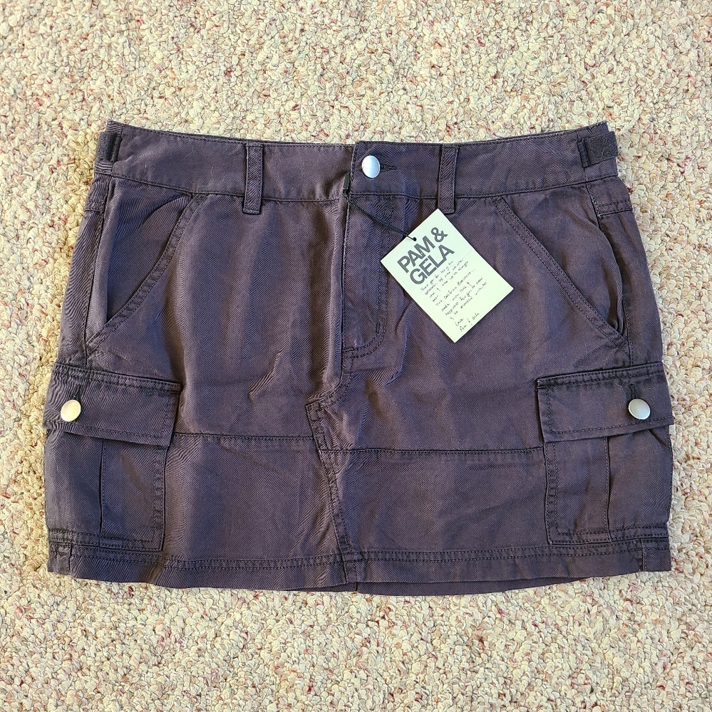 Pam & Gela Tencel Cargo Skirt Size 4